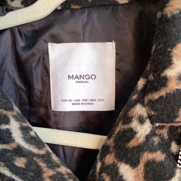 Mango Casual Leopard Jacket XXS-XS - Picture 6 of 8